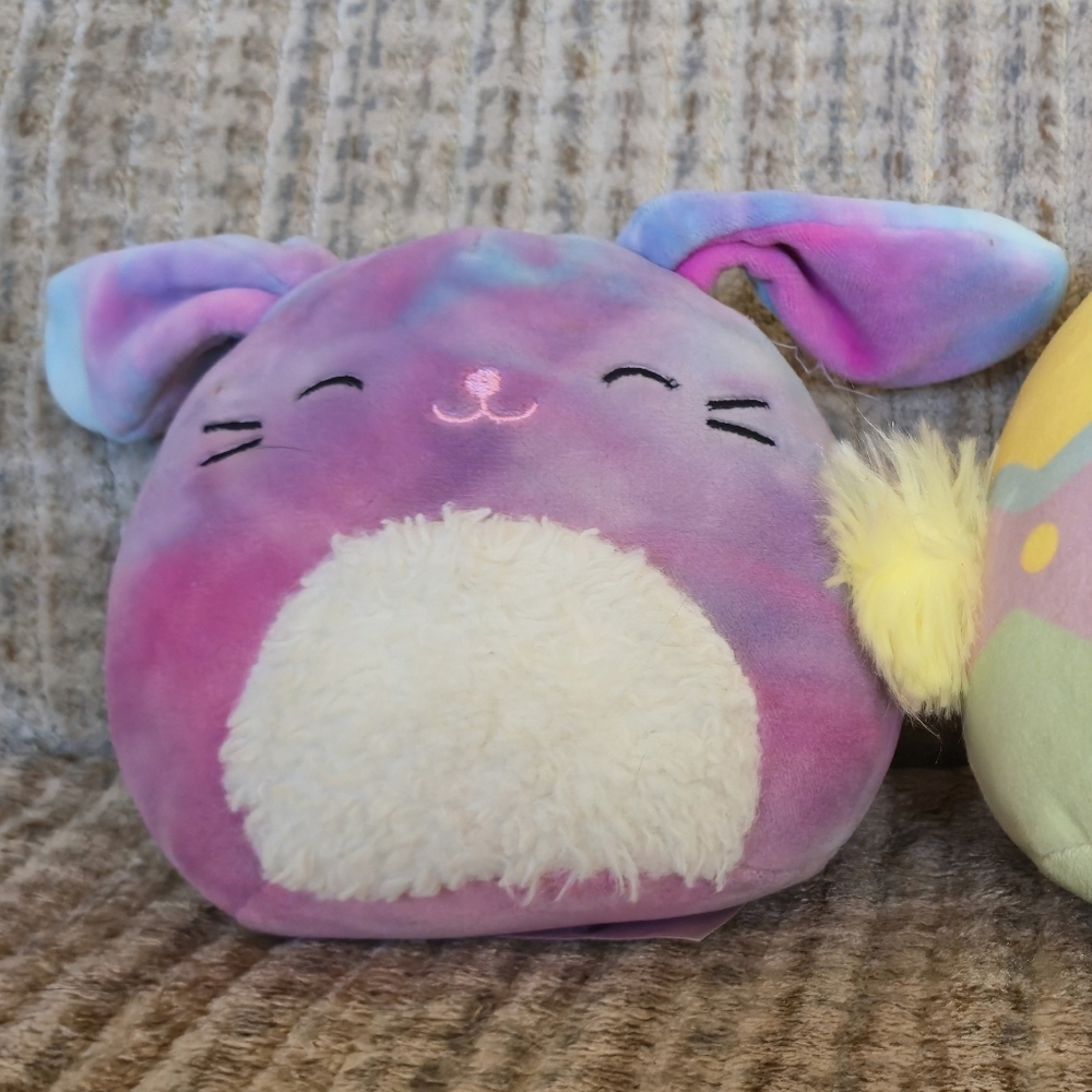Squishmallows Kellytoy 8" Easter Aimee Chick & Alejandra Bunny Bundle - Picture 3 of 13